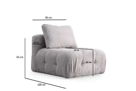 Trojmístná pohovka Amaris 3 Seater - Light Grey