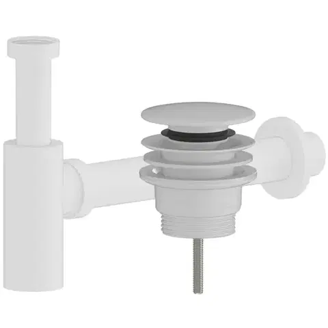 CERANO Sifon umyvadlový plast DN40/300 mm s výpustí click-clack univerzální plast bílá matná CER-978876