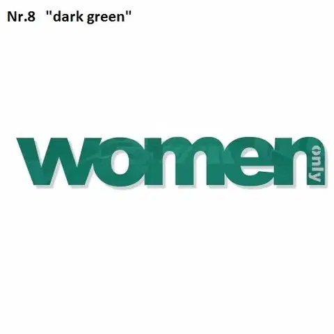 Dekorace na zeď Only Woman Černá