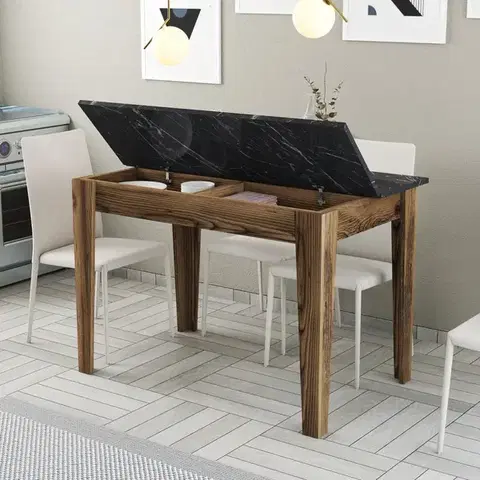 Kuchyňský stůl Kiev 509 - Walnut, Black