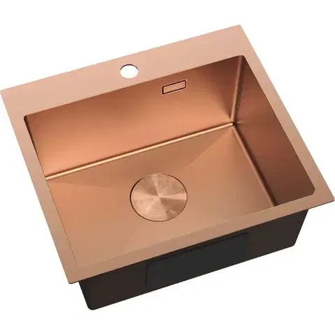 MEXEN Solix ocelový dřez 1-bowl 500 x 450 mm, měď 6402501000-65