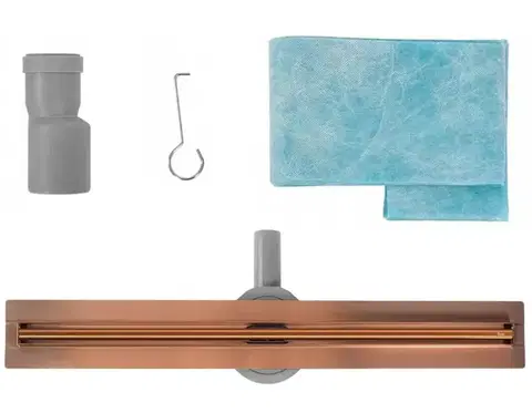 REA Odtokový žlab Neox Slim pro Brushed Copper 100 REA-G4809