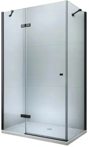 MEXEN/S ROMA sprchový kout 70x110, transparent, černá 854-070-110-70-00