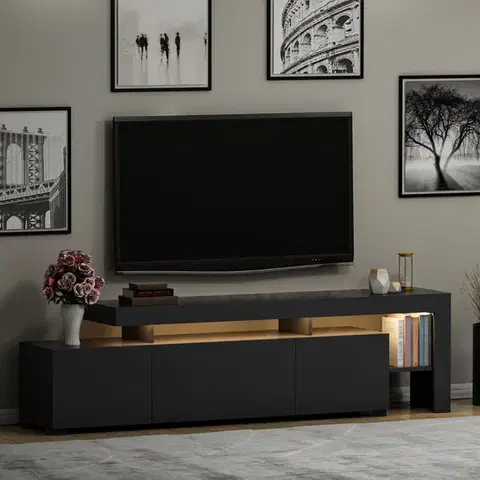 TV stolek BELIZ s LED osvětlením Asirgroup