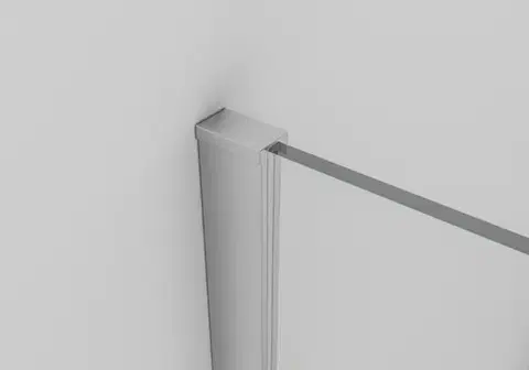 CERANO Profil pro sprchové zástěny Walk-in Onyx Half 8 mm chrom 15 mm CER-676786
