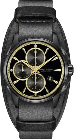 Hamilton Jazzmaster Black & Gold Auto Chrono H32506730