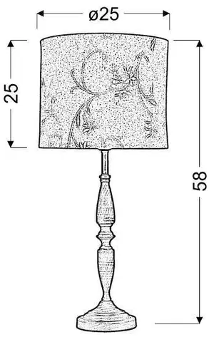 Béžová kancelářská stolní lampa Safari 60W E27