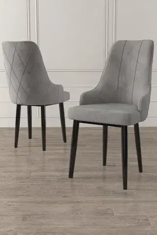 Sada židlí (6 kusů) Trex - Grey, Black