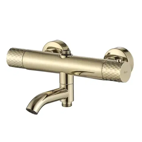 REA Sprchová sada s termostatem LUNGO Diamond Gold REA-P5960