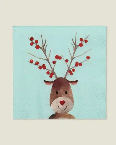 Vánoční ubrousky Reindeer Dots 20 szt.