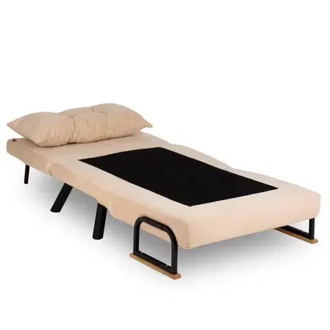 Rozkládací křeslo Sando Single - Cream