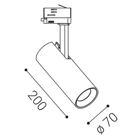 LED2 6090433CS Lištové svítidlo MATRIX 2, B CASAMBI 20W 3000K černá