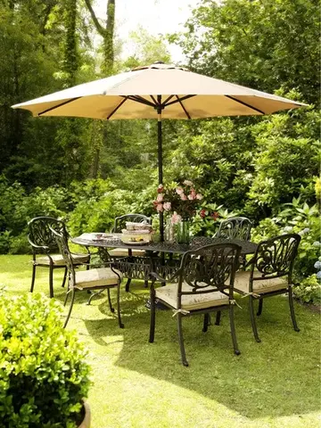 Slunečník Hartman Sunline průměr 270 cm - černý