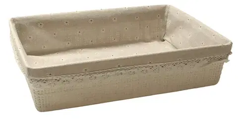 PROHOME - Košík s látkou 35,2x26,2x8,5cm