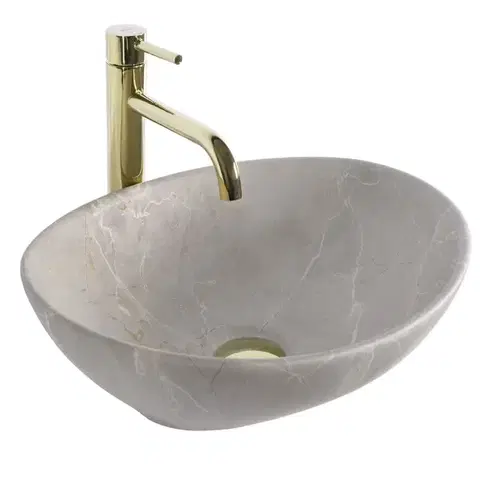 REA Umyvadlo na desku Sofia Beige Matt REA-U6360