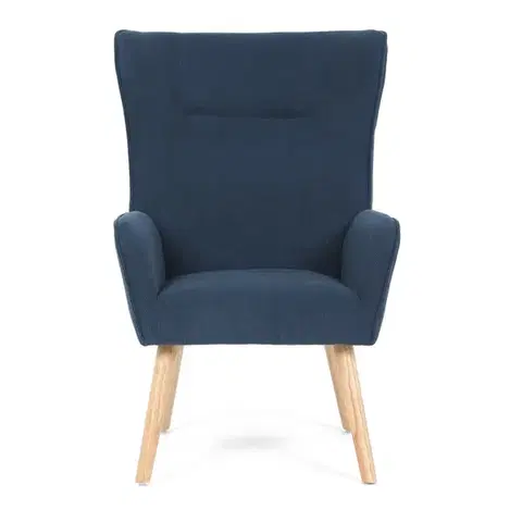 Křeslo ušák BLUE2, modrá