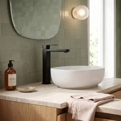 REA Umyvadlový baterie Arlo Black, vysoká REA-B4586