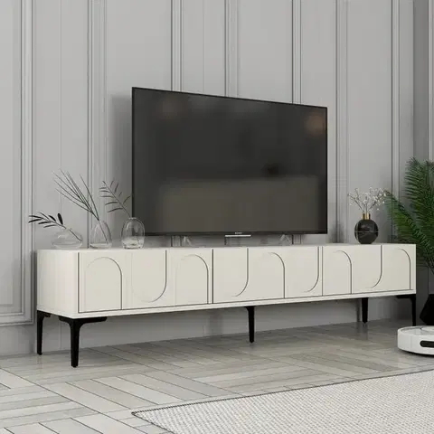 TV stolek Lyon 42 - Cream, Black