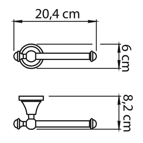 Gedy NEVIS držák toaletního papíru, chrom NV2413