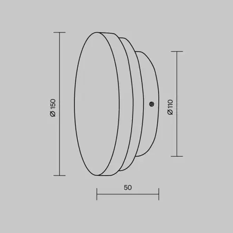 MAYTONI Nástěnné svítidlo Basic Texture 5W MOD461WL-L5W3K