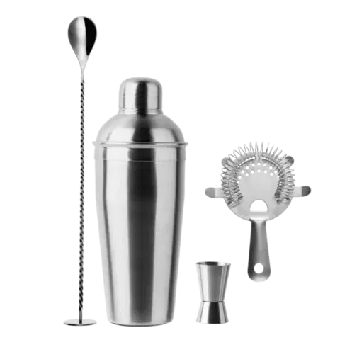 Barmanská sada se 4 kusy matná — Basic Bar - 593782