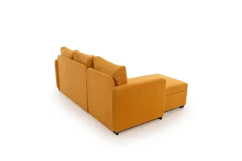 Rohová rozkládací pohovka Kado - Mustard