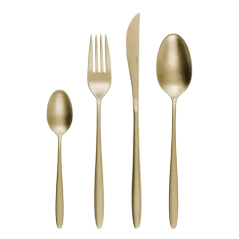 Příborový set 16 ks — Vivo PVD Champagne matný - 140301