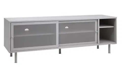 Estila TV stolek Vejle, kovový, greige, 160 cm