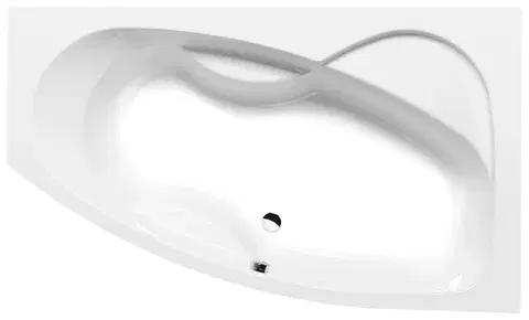 POLYSAN MAMBA R asymetrická vana 170x100x44cm, bílá 77111