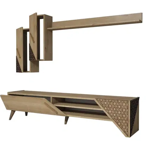 TV stěna / Sestava pod TV Beril - Oak