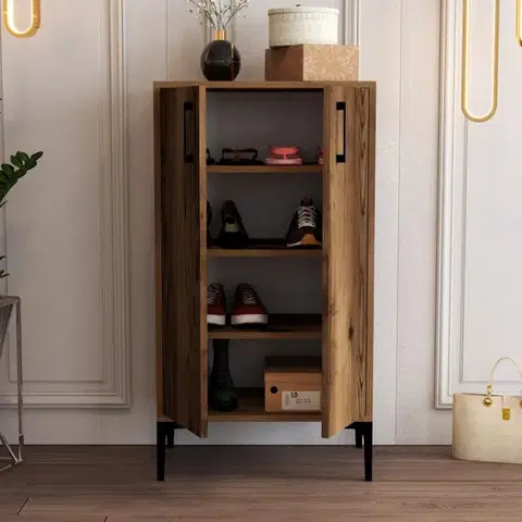 Botník Prag - Walnut