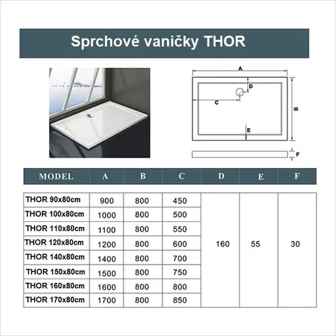 H K Obdélníkový sprchový kout HARMONY 110x80, L/P varianta včetně sprchové vaničky z litého mramoru SE-HARMONY11080/THOR-11080