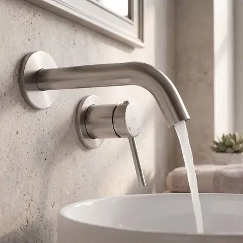 REA Podomítková umyvadlová baterie Clif Brush Nickle REA-B5840