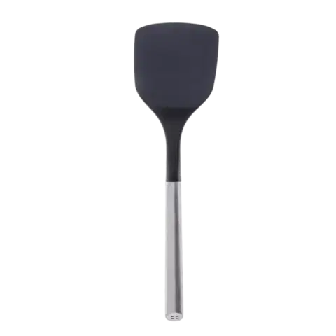 Pevná nylonová obracečka s rukojetí z nerezové oceli 34 cm - 596570