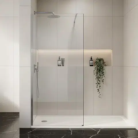 REA/S Sprchová zástěna Flexi Transparent / Chrome 80 KPL-K99067