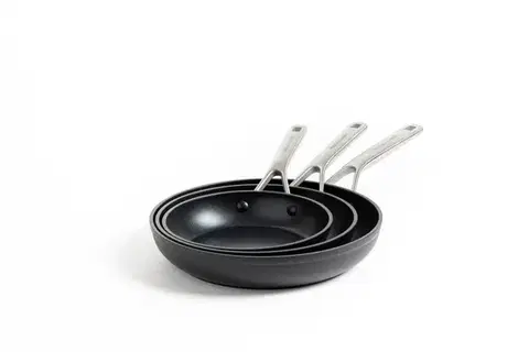 Sada 3 pánví KitchenAid Forged Hardened Aluminium - 20 + 24 + 28 cm