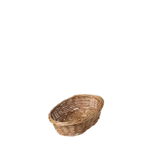 Oválný proutěný košík na chléb 28 × 22 × 8 cm — Flow Wicker - 593681