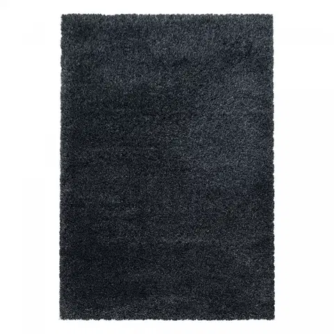 Ayyildiz, Kusový koberec Fluffy Shaggy 3500 anthrazit, 120x170, šedá, ložnice