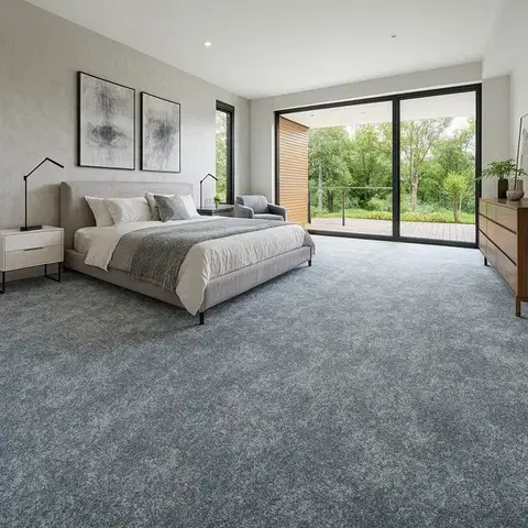 Condor Carpets, Metrážový koberec Serena 6672, na míru, šíře 4m, modrá, filc, dětský pokoj