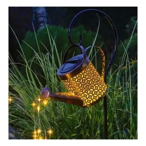 Aldotrade Lampa solární Konev, 37 LED, teplá bílá