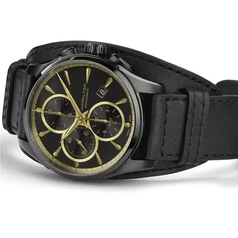 Hamilton Jazzmaster Black & Gold Auto Chrono H32506730