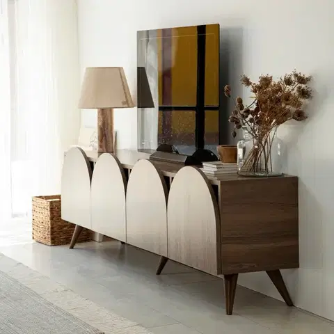 TV stolek Mesta - Walnut v2