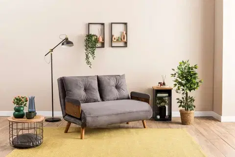 Dvoumístná rozkládací pohovka Cosmo 2-Seater - Grey