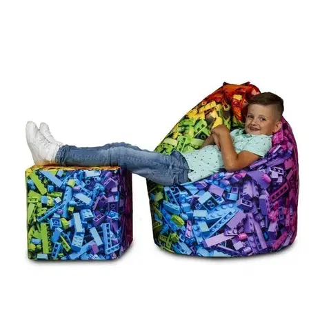 Sedací vak Sako Modern polyester TiaHome - Příšerky