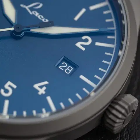 Laco Flieger Stuttgart Pro Blau 43 Automatic