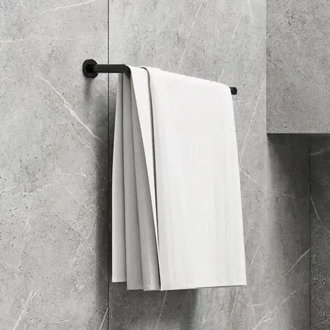OMNIRES MODERN PROJECT držák ručníků, 40 cm černá mat /BLM/ MP60214BL