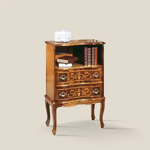 Estila Rustikální luxusní komoda Clasica se dvěma šuplíky a úložným prostorem 87cm