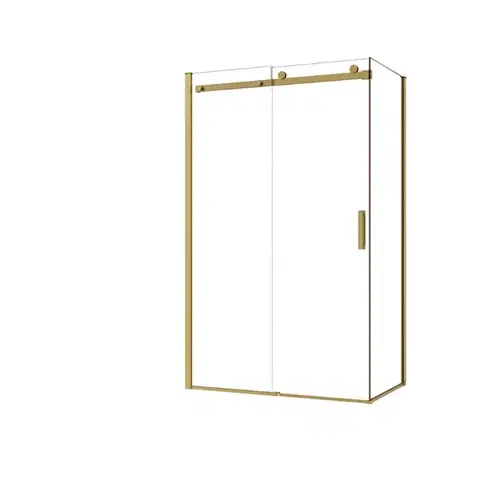 HOPA Pevná boční stěna PANEL BELVER GOLD NEW Barva rámu Zlatá, Pevná stěna 90 Směr zavírání Univerzální Levé / Pravé, Výplň Čiré bezpečnostní sklo 8 mm BCBELV90PSBGCN