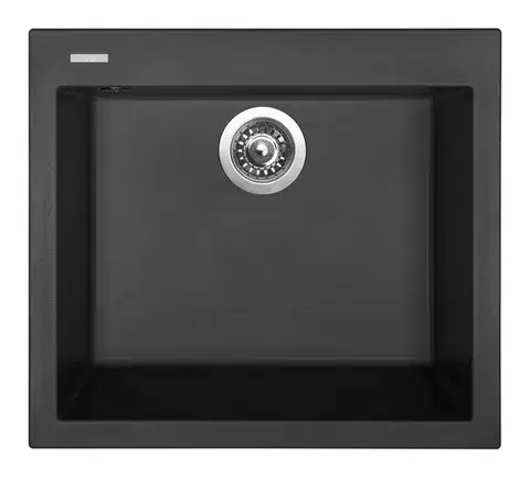 Sinks CUBE 560 granitový dřez, 56x50 cm, Nanoblack