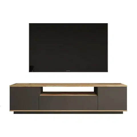 Televizní stolek Fran Atlantic Pine and Anthracite
